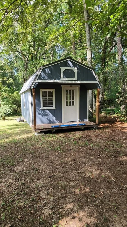 cabin storage in my woods.webp